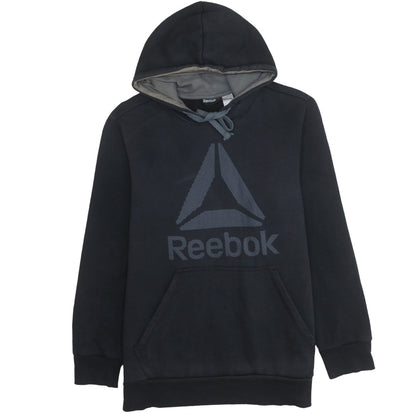Reebok Men's Black Large Pullover Hoodie with Logo