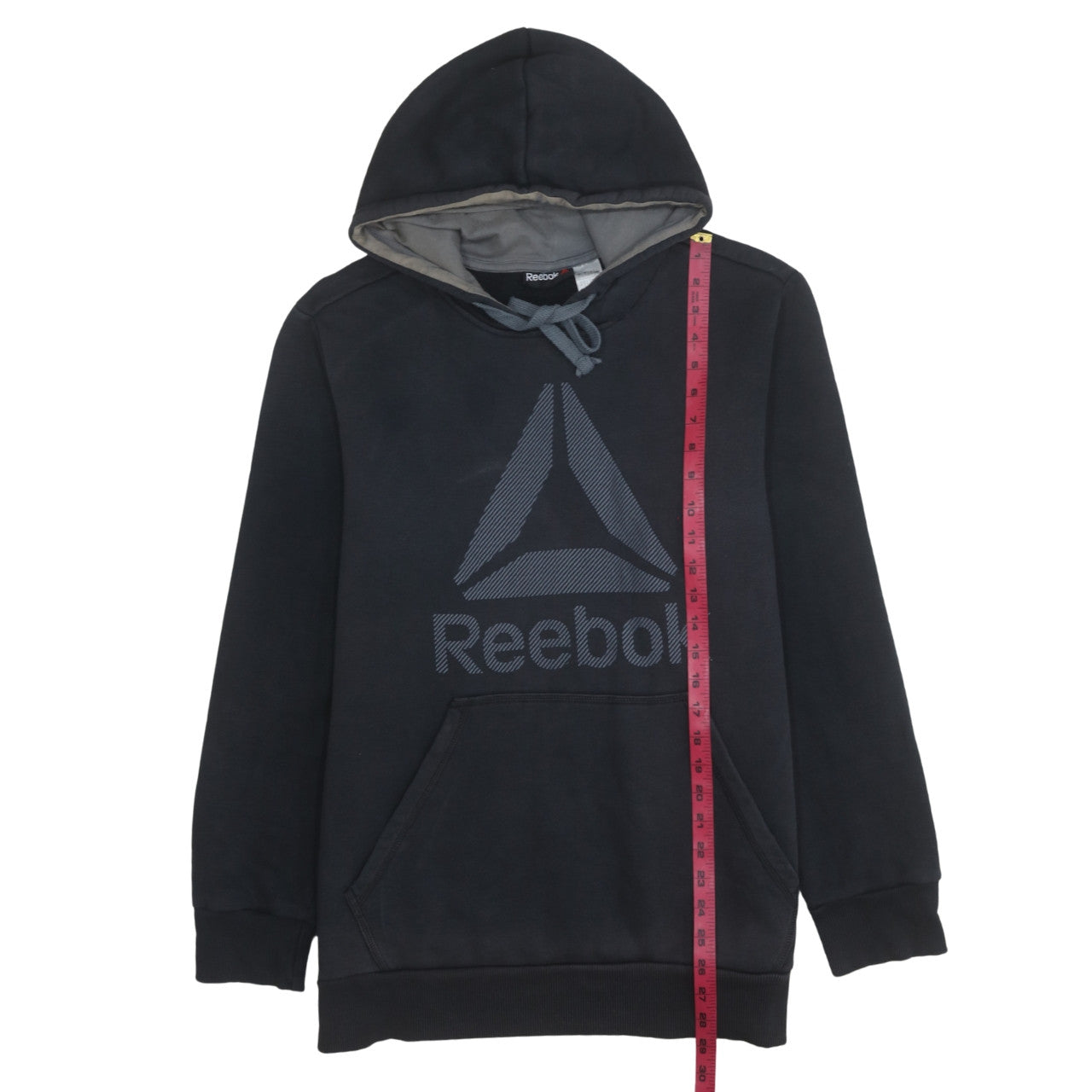 Reebok Men's Black Large Pullover Hoodie with Logo