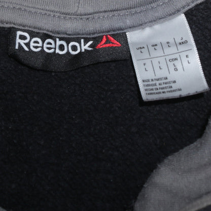 Reebok Men's Black Large Pullover Hoodie with Logo
