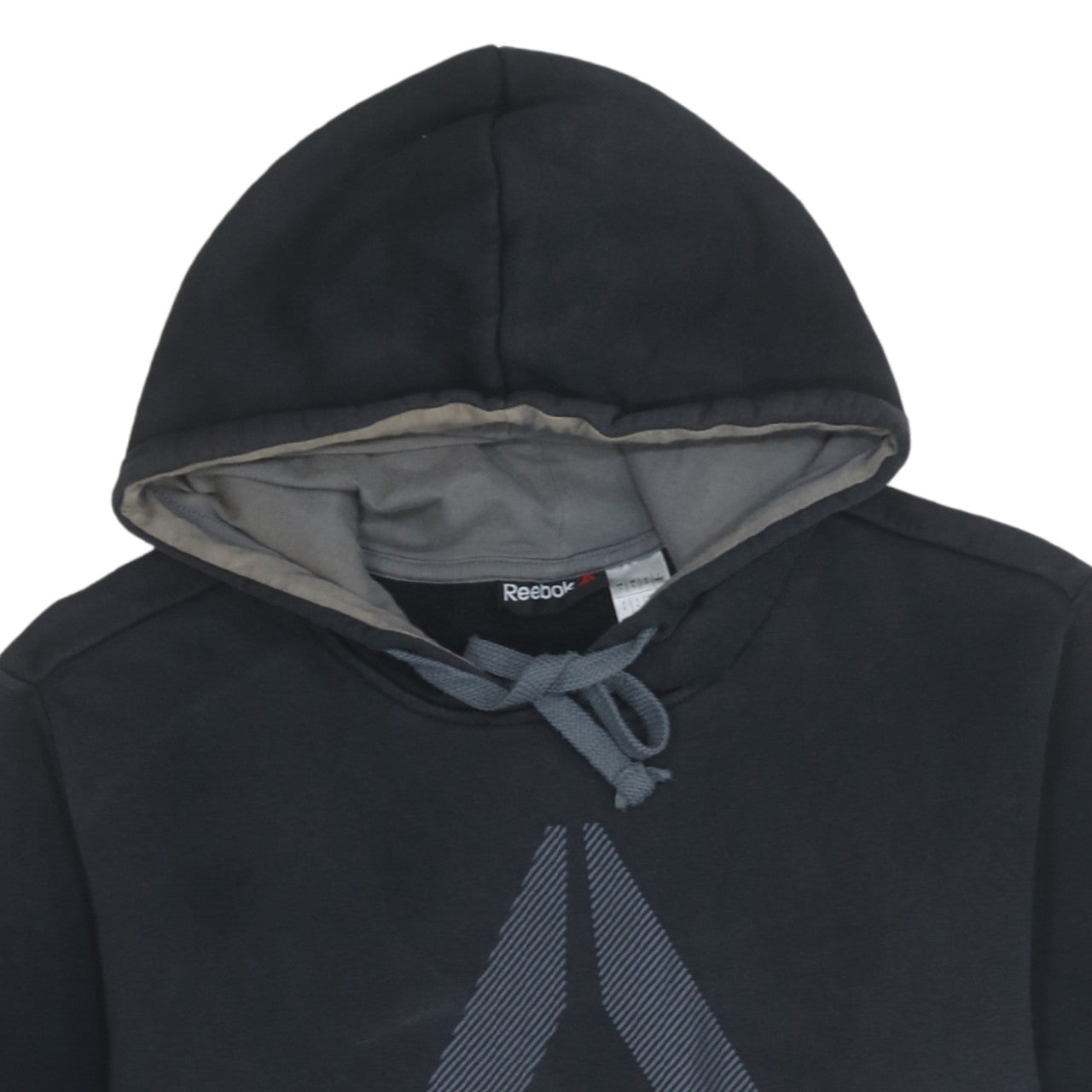 Reebok Men's Black Large Pullover Hoodie with Logo