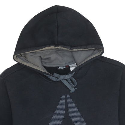 Reebok Men's Black Large Pullover Hoodie with Logo