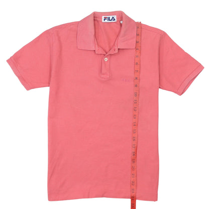 Fila Pink Cotton Short Sleeve Polo Shirt Teens Size 152