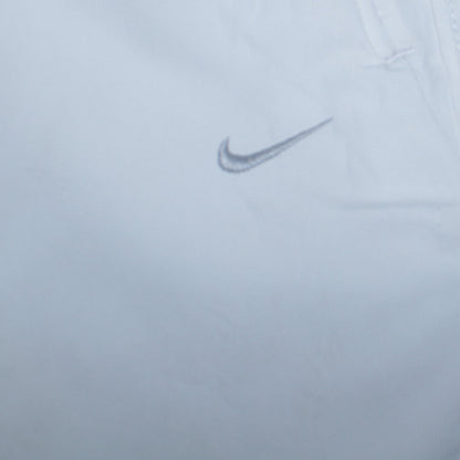 Nike Women White L Athletic Activewear Shorts Lightweight
