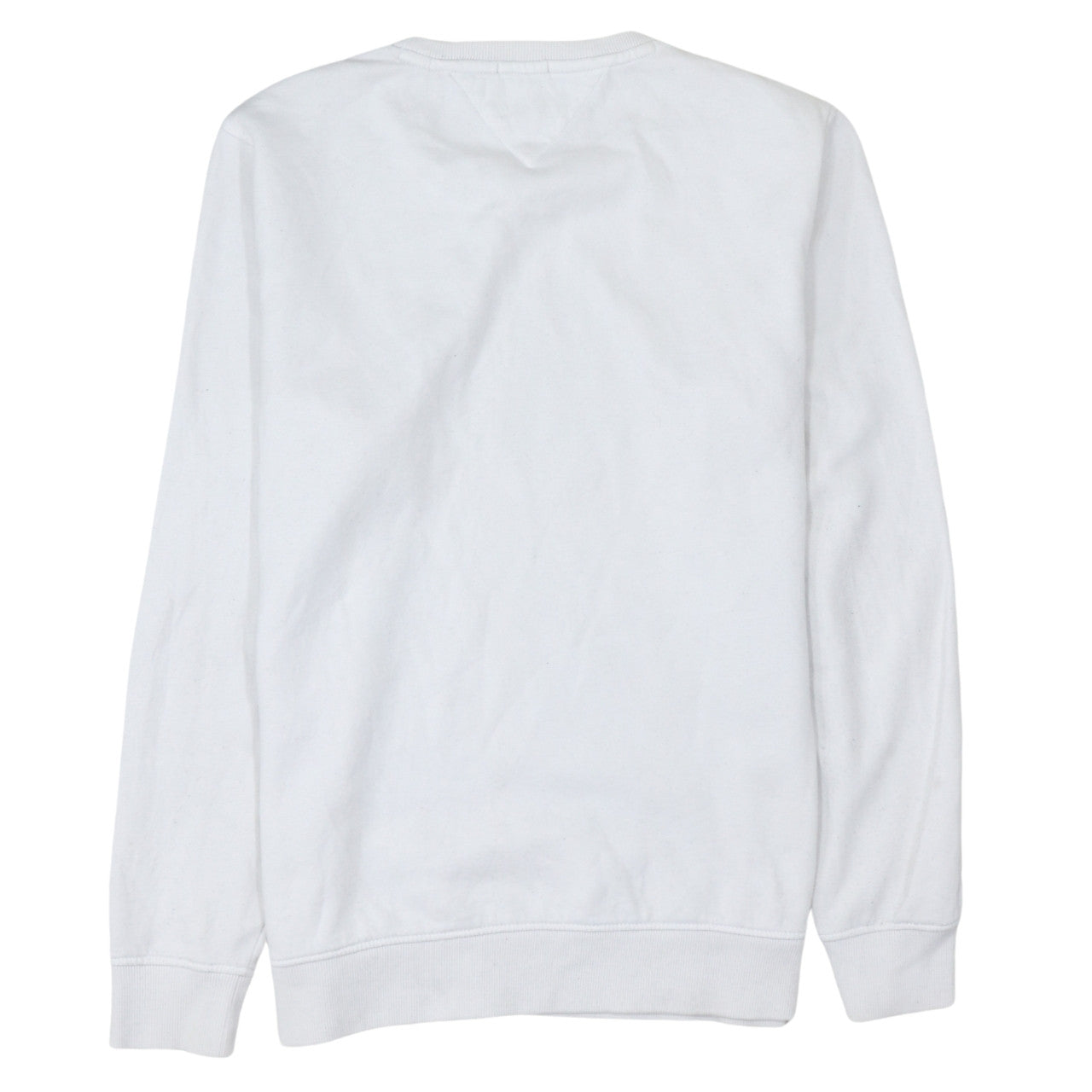 Tommy Jeans Men's White Regular Fit Logo Sweatshirt Size L