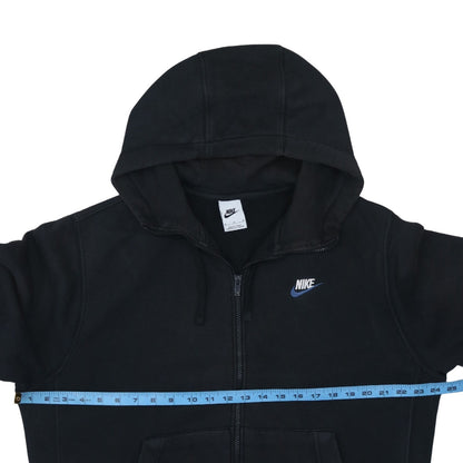 Nike Men's Black Full Zip Hoodie Size M Sportswear Fleece