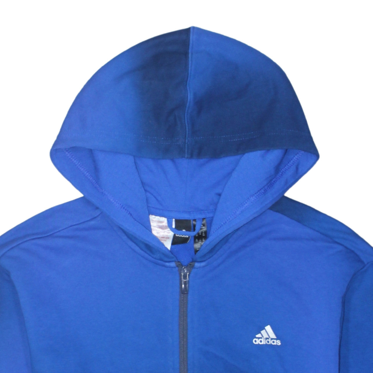 Adidas Boys Blue Full Zip Hoodie Size 16 Years Gaming Graphic Cotton Blend