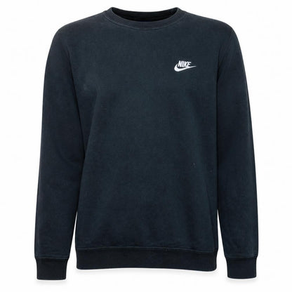 Nike Men's Black Small Crew Neck Pullover Sweatshirt Logo