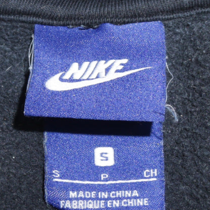 Nike Men's Black Small Crew Neck Pullover Sweatshirt Logo
