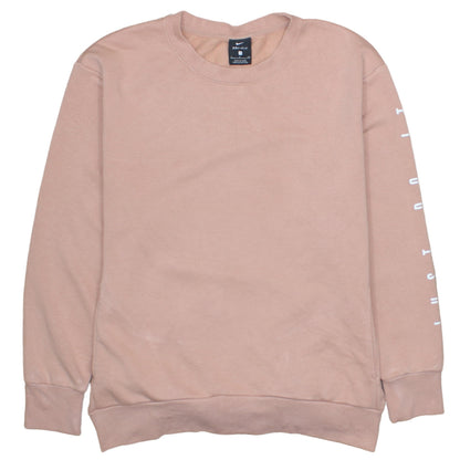 Nike Women’s Pink Dri-FIT Pullover Sweatshirt Size S Crew Neck