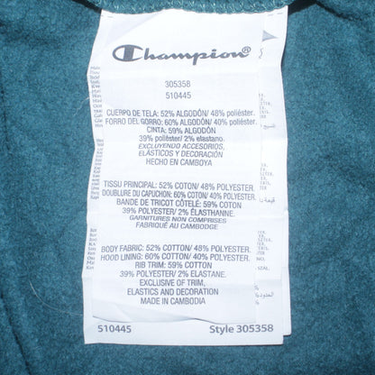 Champion Boys Teal Pullover Hoodie 2XL 15-16 Years Cotton Blend