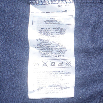 Adidas Men's Blue Logo Crew Neck Pullover Sweatshirt Size M