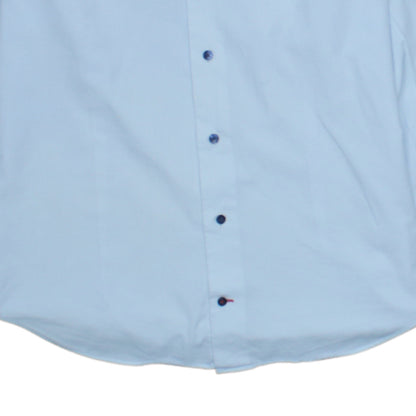 Tommy Hilfiger Men's Blue Regular Fit Long Sleeve Button-Up Shirt
