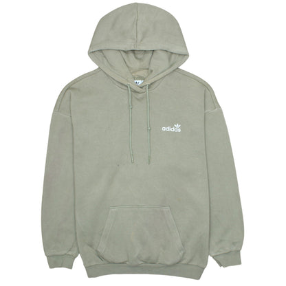 Adidas Men's Beige Pullover Hoodie S Logo Fleece Sweatshirt