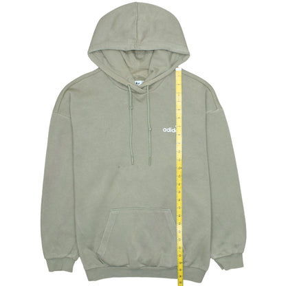Adidas Men's Beige Pullover Hoodie S Logo Fleece Sweatshirt