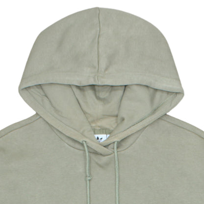 Adidas Men's Beige Pullover Hoodie S Logo Fleece Sweatshirt