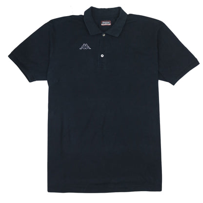 Kappa Men's Black 3XL Polo Shirt Short Sleeve Cotton Logo Top
