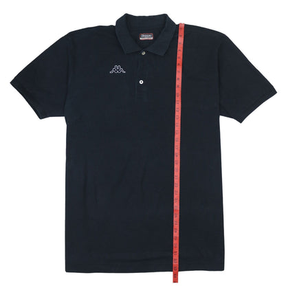Kappa Men's Black 3XL Polo Shirt Short Sleeve Cotton Logo Top