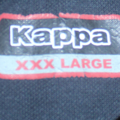 Kappa Men's Black 3XL Polo Shirt Short Sleeve Cotton Logo Top