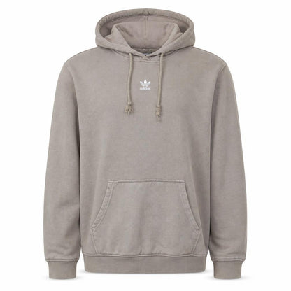 Adidas Men's Beige Pullover Hoodie M Fleece Logo Sweatshirt