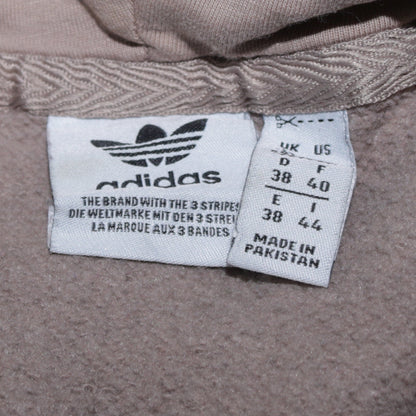 Adidas Men's Beige Pullover Hoodie M Fleece Logo Sweatshirt