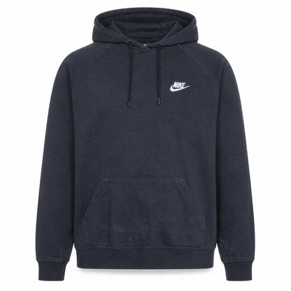 Nike Men's Black Pullover Hoodie M Logo Fleece Cotton Sweatshirt