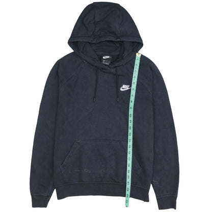 Nike Men's Black Pullover Hoodie M Logo Fleece Cotton Sweatshirt