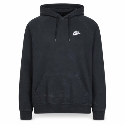 Nike Men's Black Pullover Hoodie Medium Cotton Blend Sportswear