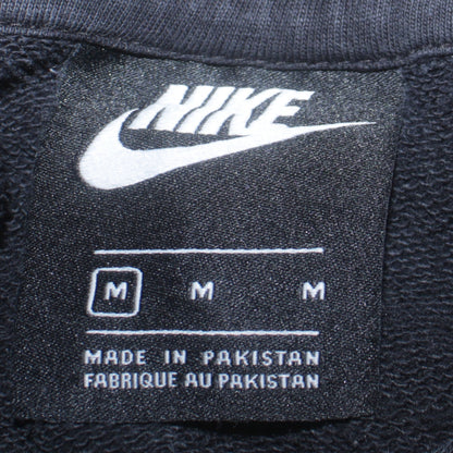 Nike Men's Black Pullover Hoodie Medium Cotton Blend Sportswear