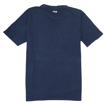 Fila Boys Blue 15-16 Years Logo Short Sleeve Cotton T-Shirt