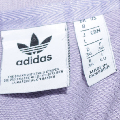 Womens UK Size 8 adidas Purple Pullover Sweatshirt