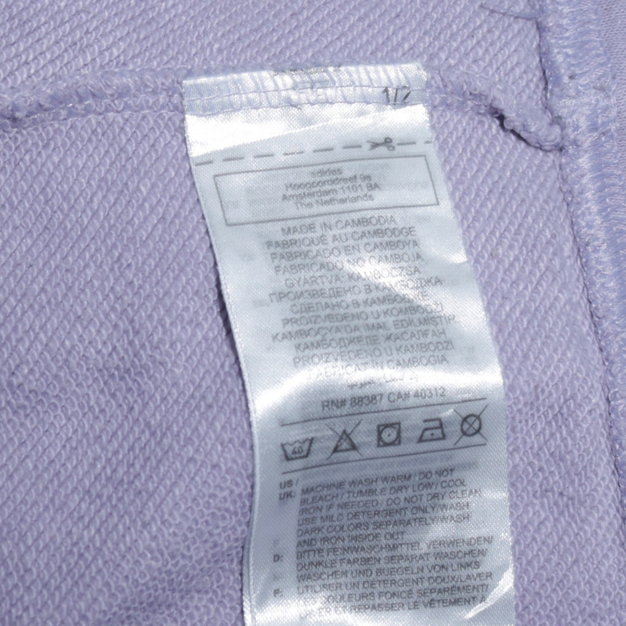 Womens UK Size 8 adidas Purple Pullover Sweatshirt