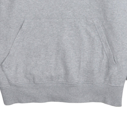 Quiksilver Men's Grey XL Pullover Hoodie Surf Logo Fleece Sweatshirt