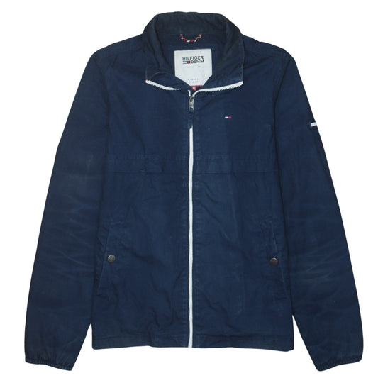 Tommy Hilfiger Men’s Blue Medium Bomber Jacket Full Zip Cotton