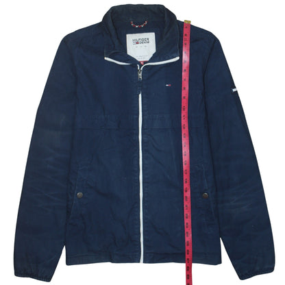 Tommy Hilfiger Men’s Blue Medium Bomber Jacket Full Zip Cotton