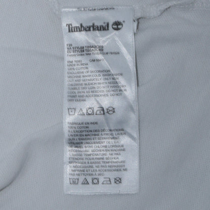 Timberland Men's White Cotton Regular Fit XL Polo Shirt