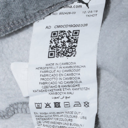 Puma Men’s Grey Jogger Sweatpants M Regular Fit Cotton Blend
