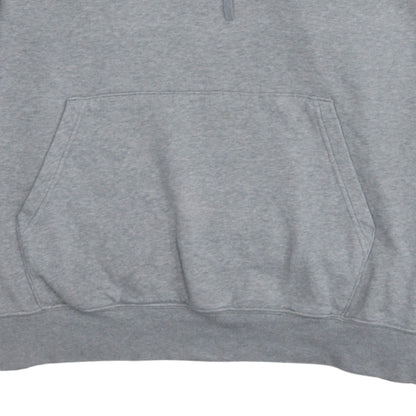 Nike Men's Grey XL Pullover Hoodie with Logo and Pockets