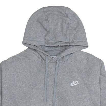 Nike Men's Grey XL Pullover Hoodie with Logo and Pockets