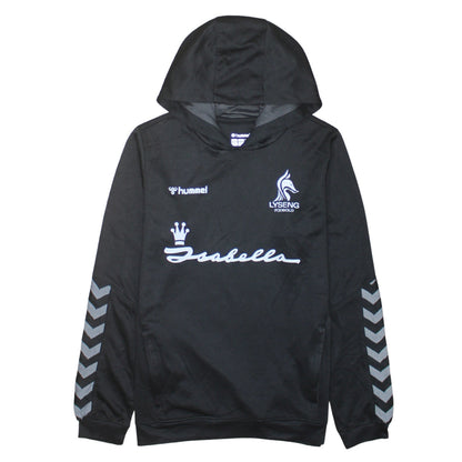 Hummel Boys Black 14 Years Pullover Hoodie Sweatshirt Football Top