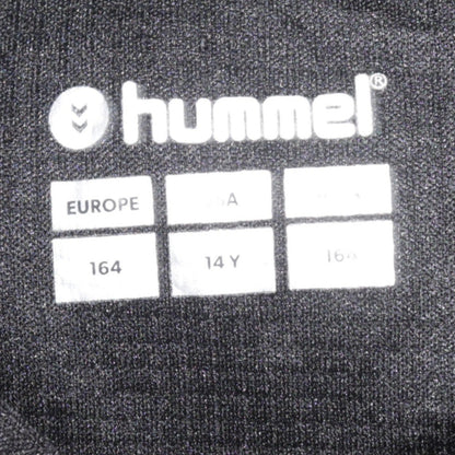 Hummel Boys Black 14 Years Pullover Hoodie Sweatshirt Football Top