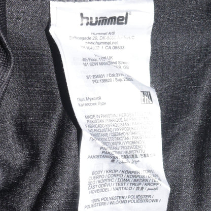 Hummel Boys Black 14 Years Pullover Hoodie Sweatshirt Football Top