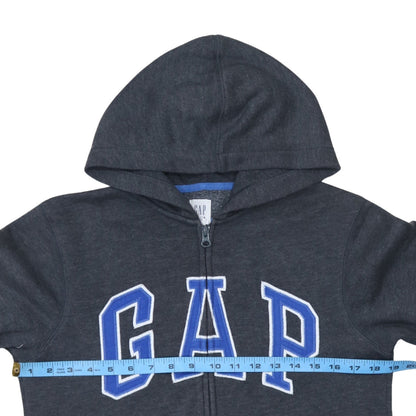 GAP Kids Boys Charcoal Full Zip Hoodie Size XL (12-13 Years) Cotton Blend