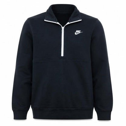 Nike Men's Black Small 1/2 Zip Sweatshirt Fleece Pullover