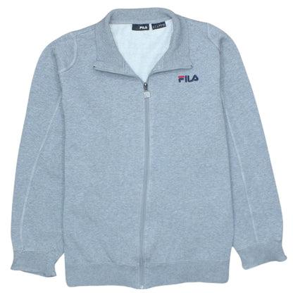 FILA Men’s Grey Full Zip Mock Neck Sweatshirt Size L