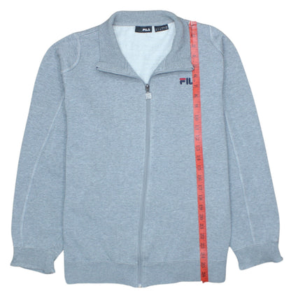 FILA Men’s Grey Full Zip Mock Neck Sweatshirt Size L