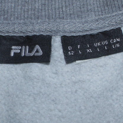 FILA Men’s Grey Full Zip Mock Neck Sweatshirt Size L