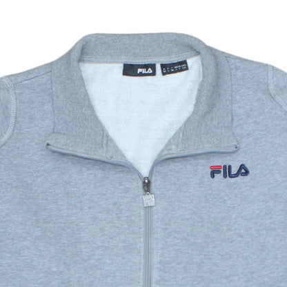 FILA Men’s Grey Full Zip Mock Neck Sweatshirt Size L