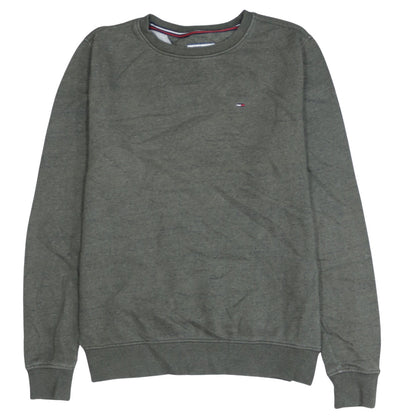 Tommy Hilfiger Denim Men's Grey Small Crew Neck Sweatshirt