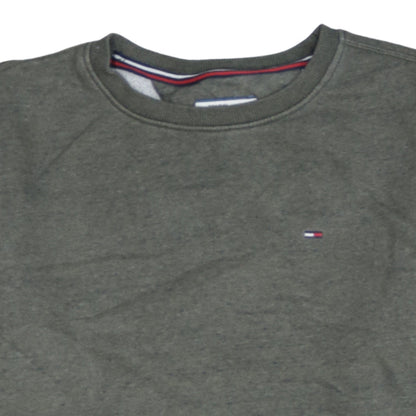 Tommy Hilfiger Denim Men's Grey Small Crew Neck Sweatshirt