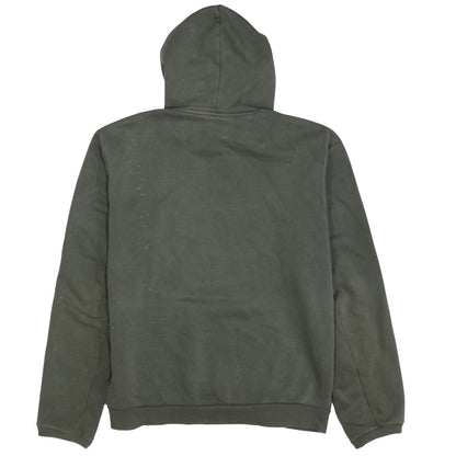 adidas Mens Green Pullover Hoodie Medium Graphic Logo Sportswear